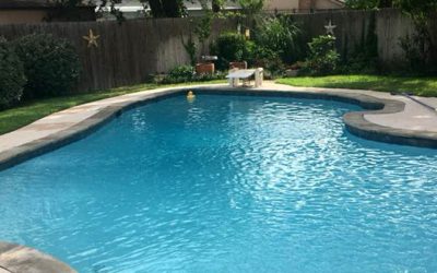 Custom Pool Renovation: New coping, mastic, tile, and plaster